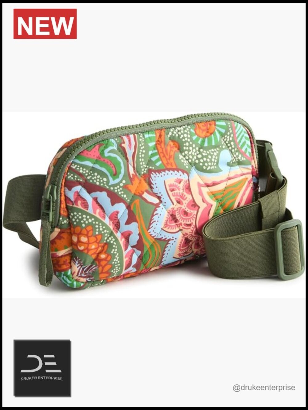 Featherweight Quilted Nylon Belt Bag with Adjustable Strap